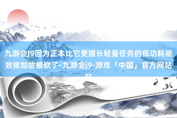 九游会J9因为正本比它更擅长轻量任务的低功耗能效核如故被砍了-九游会j9·游戏「中国」官方网站