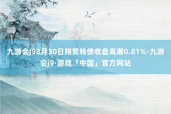 九游会J98月30日翔鹭转债收盘高潮0.81%-九游会j9·游戏「中国」官方网站