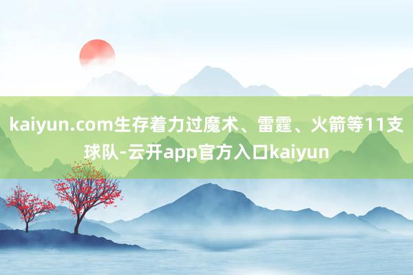 kaiyun.com生存着力过魔术、雷霆、火箭等11支球队-云开app官方入口kaiyun